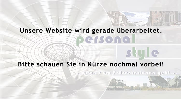 Personal Style - wenn's um Pr�sentationen geht ...